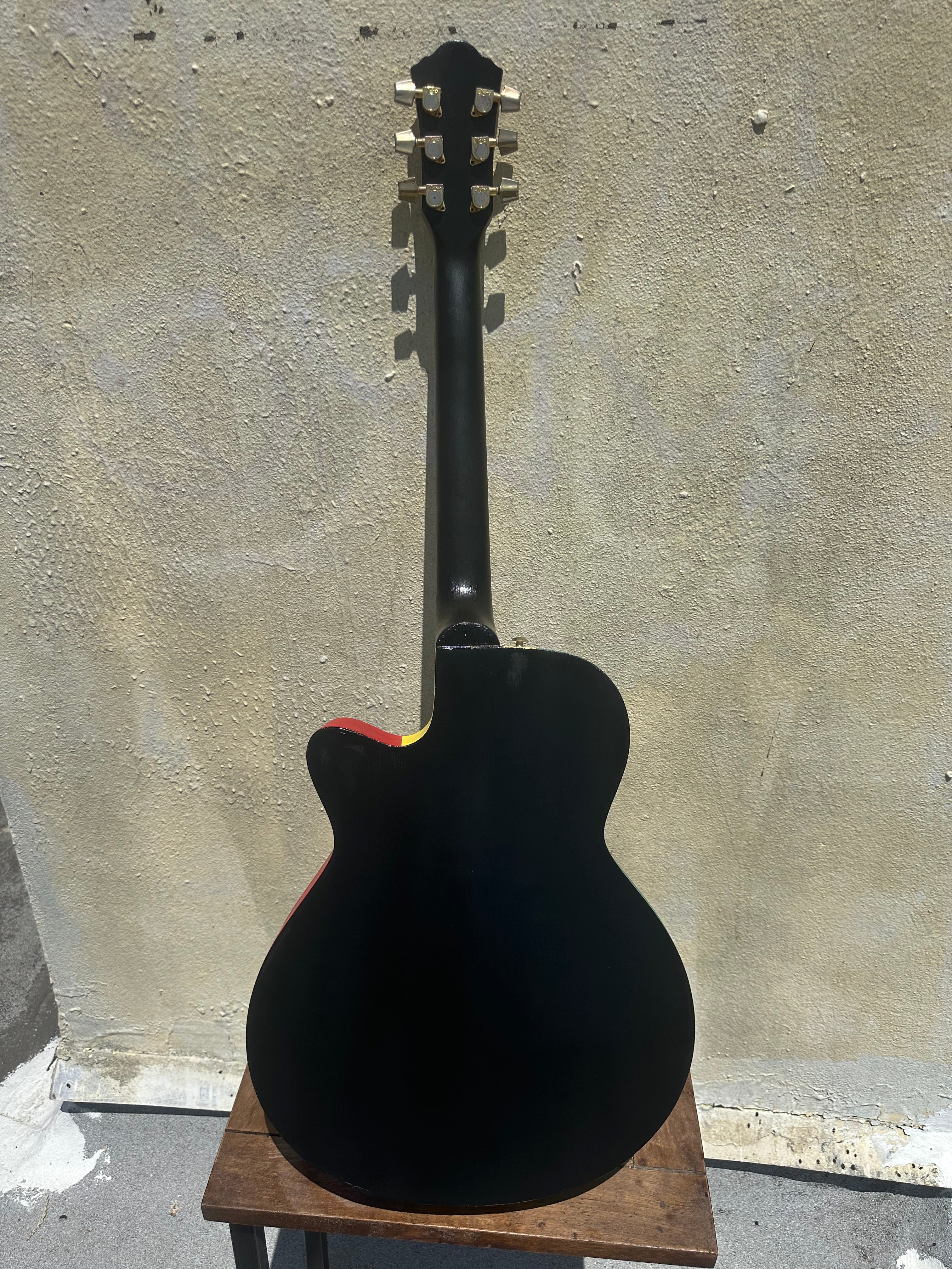 Bob Marley Restored Hand-Painted Guitar