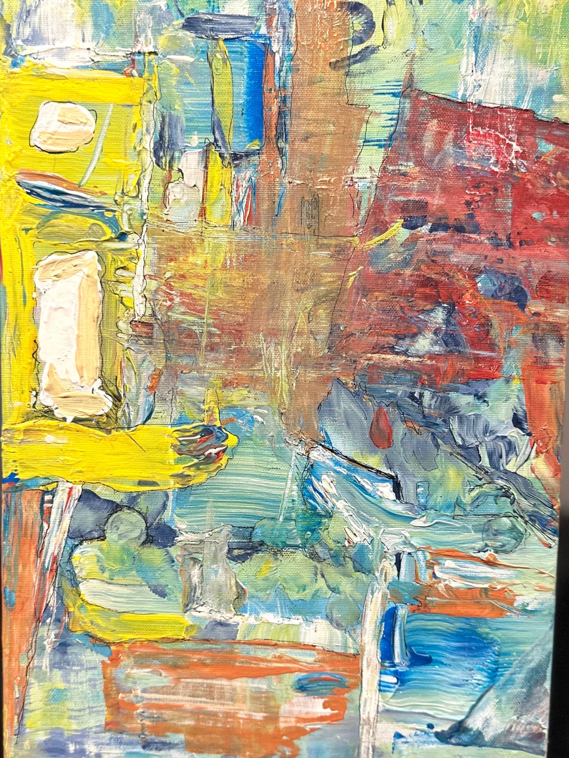 "Canal Town" 10 x 16 Acrylic on Canvas