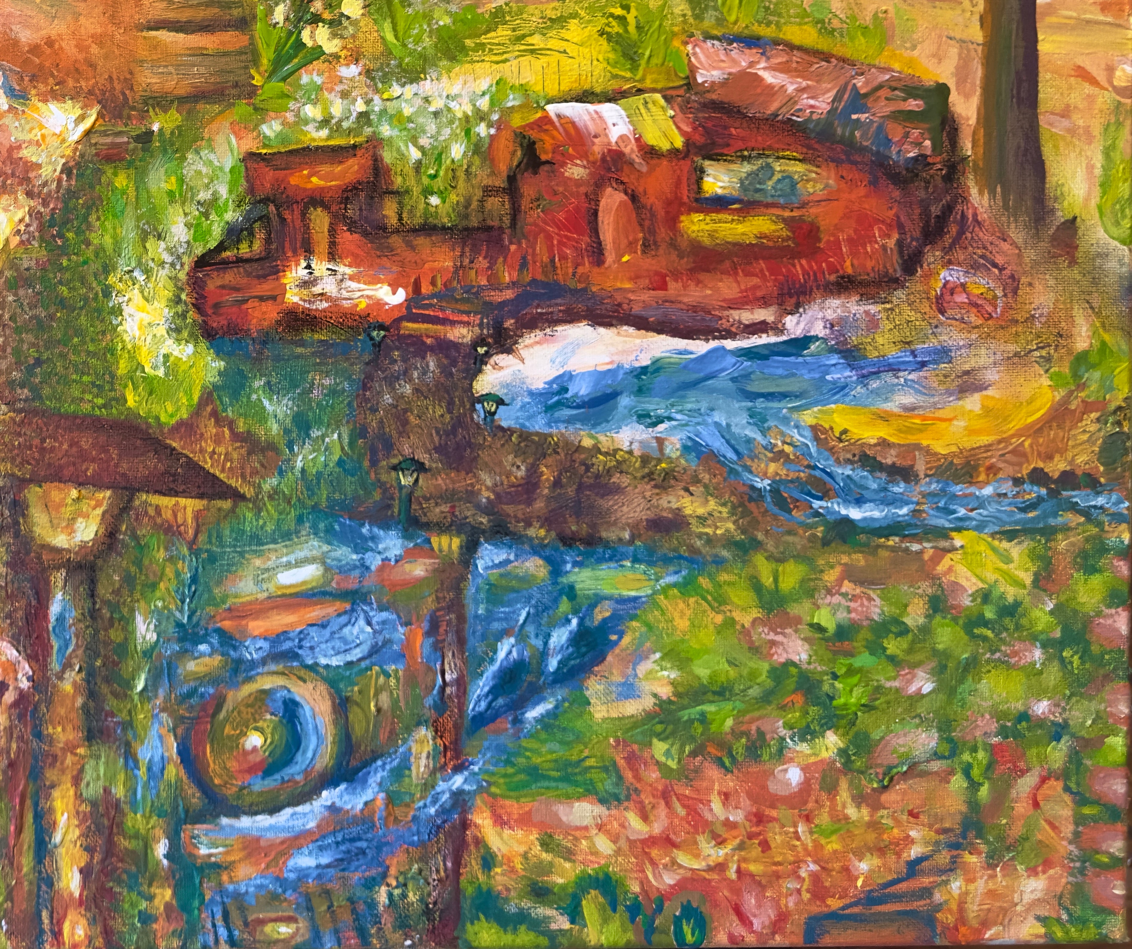 "Lucid's Garden" 30 x 24 Acrylic on Canvas