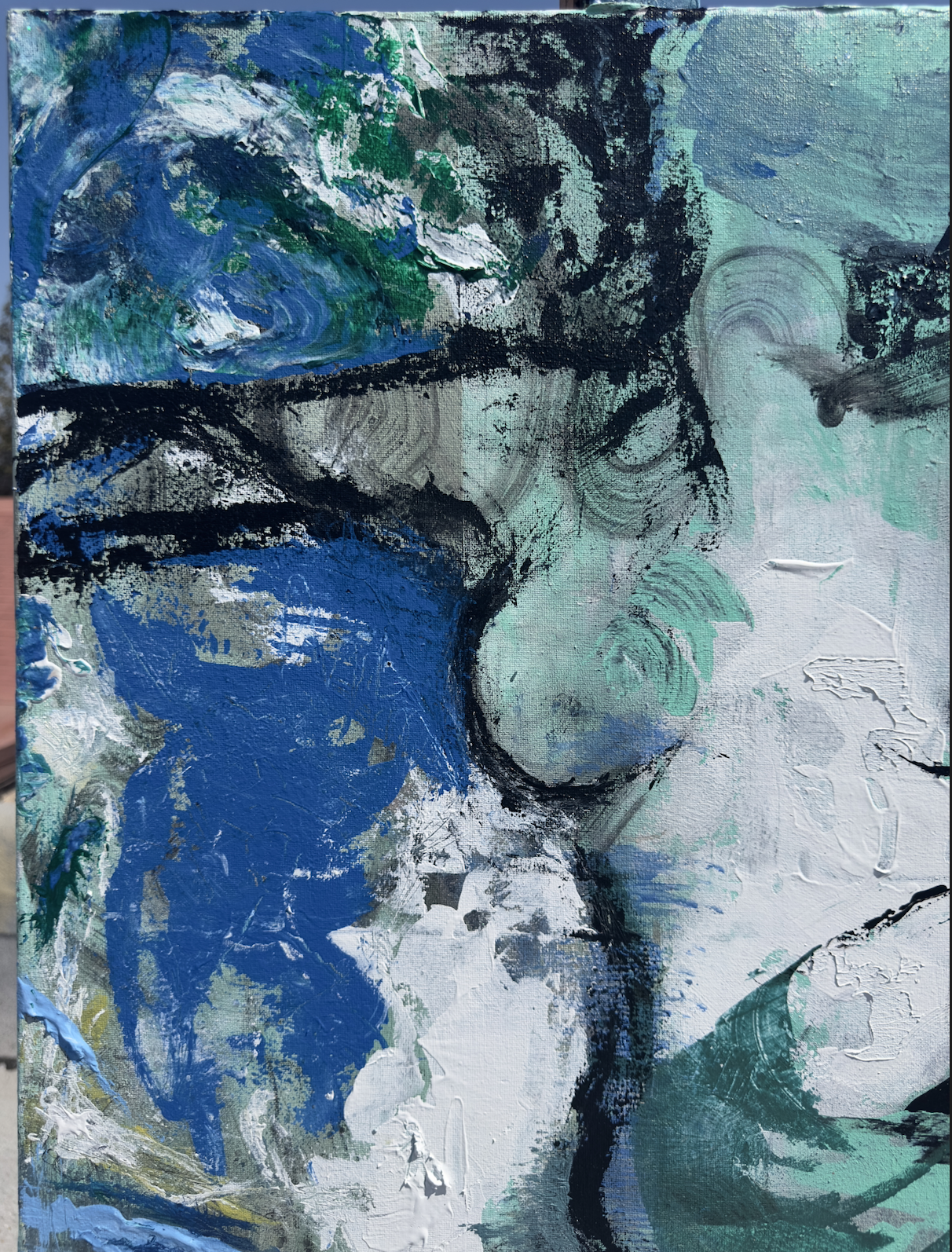 "The Soft Reign of Green and Grace" - 24 X 30 Acrylic on Canvas