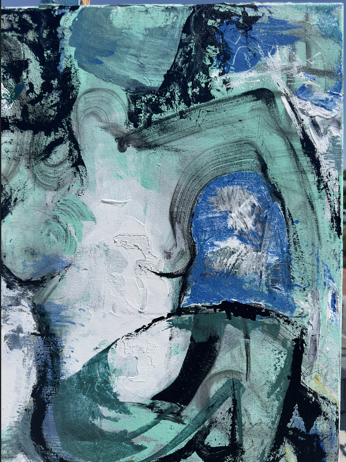 "The Soft Reign of Green and Grace" - 24 X 30 Acrylic on Canvas