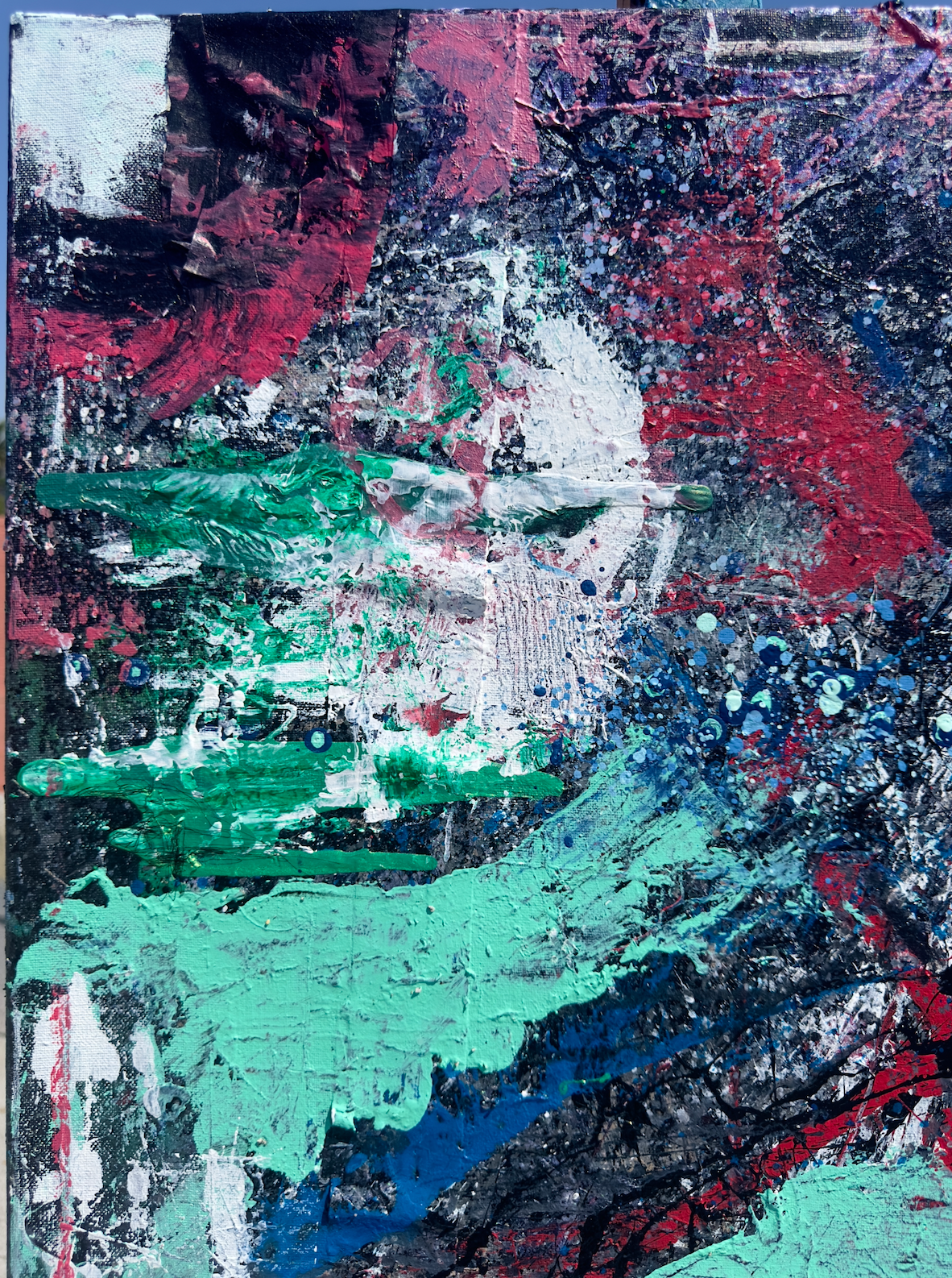 "Ojo-san Leaving" 24 x 30 Acrylic on Canvas