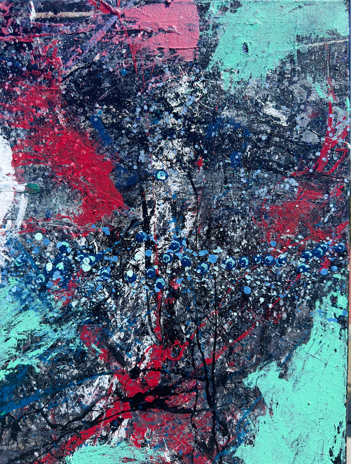 "Ojo-san Leaving" 24 x 30 Acrylic on Canvas