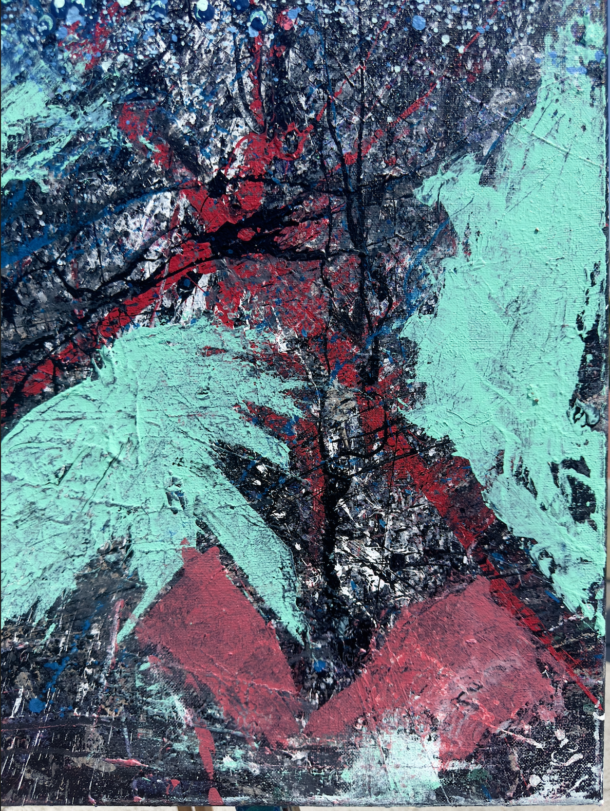 "Ojo-san Leaving" 24 x 30 Acrylic on Canvas