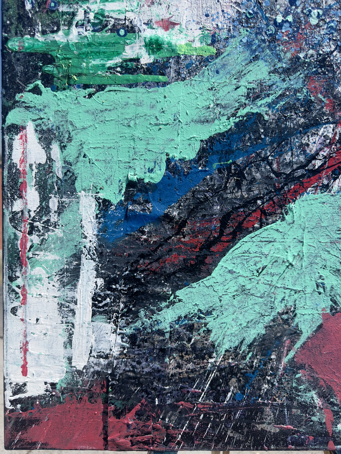 "Ojo-san Leaving" 24 x 30 Acrylic on Canvas