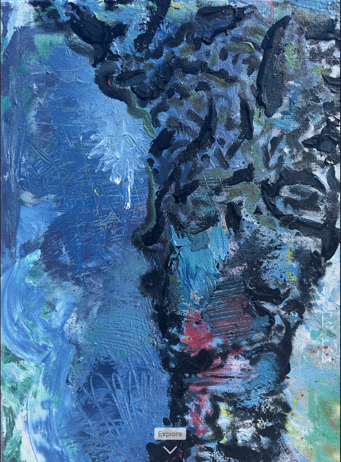 "Plume" 24x30 Acrylic on Canvas