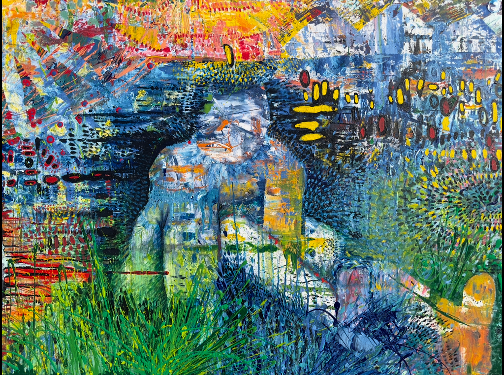 The Stoned Ape Theory - 36 x 48 - SOLD