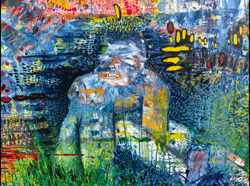 The Stoned Ape Theory - 36 x 48 - SOLD