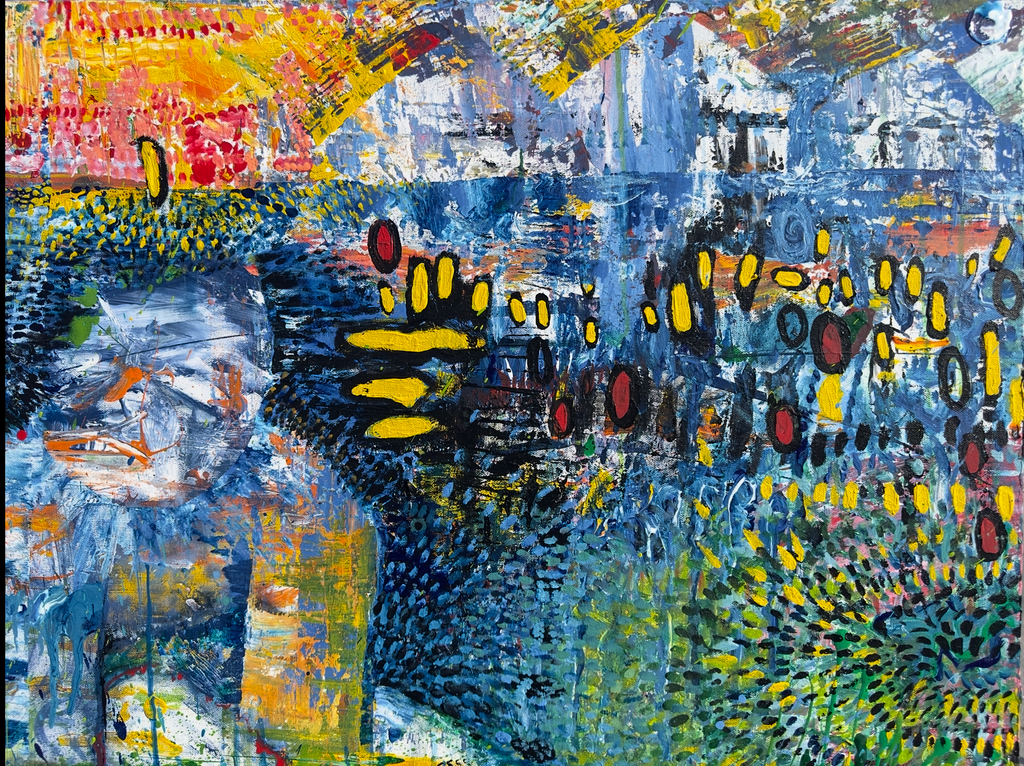 The Stoned Ape Theory - 36 x 48 - SOLD