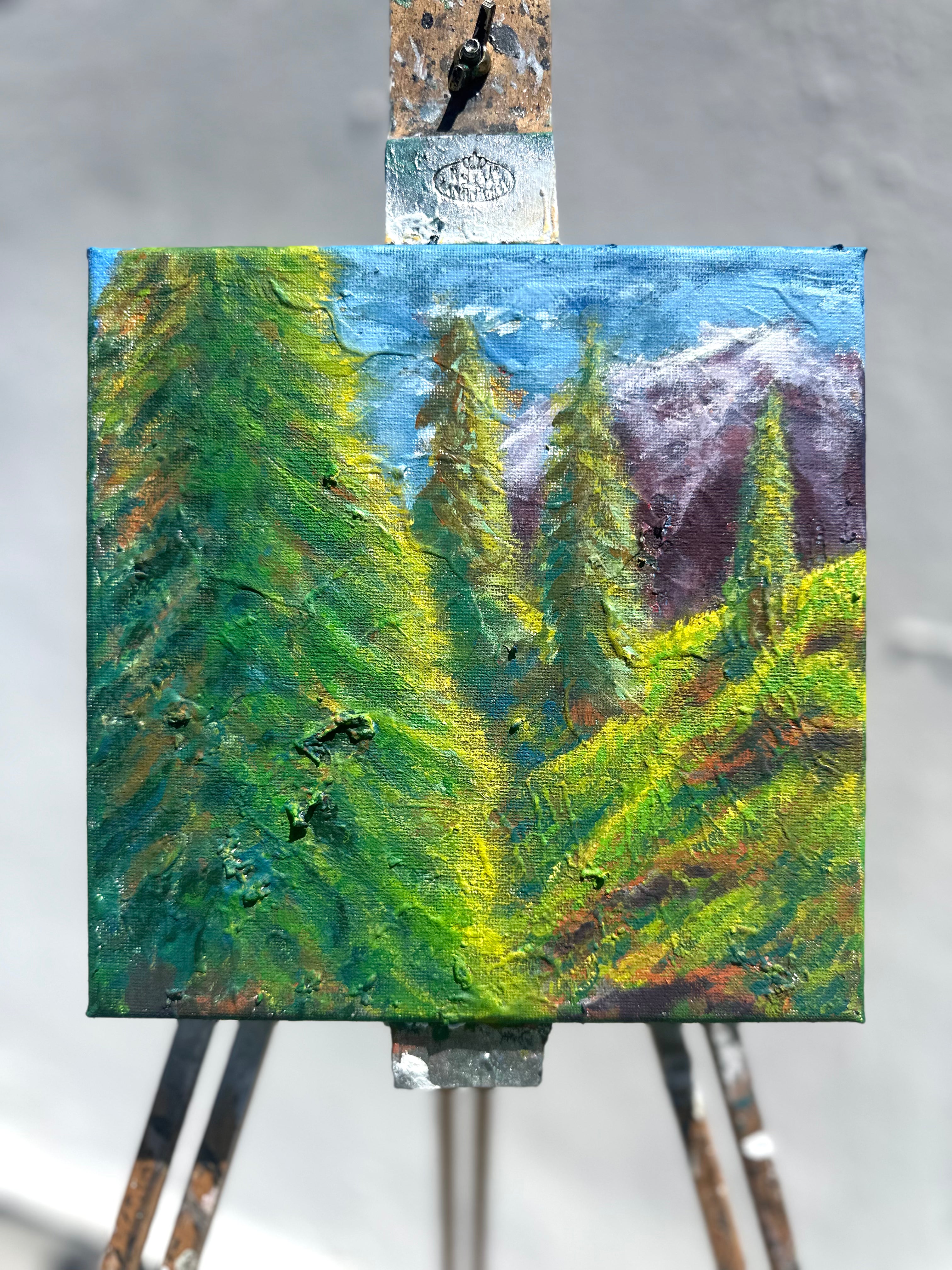 Lands VI - SOLD - 8 x 8 Acrylic on Canvas