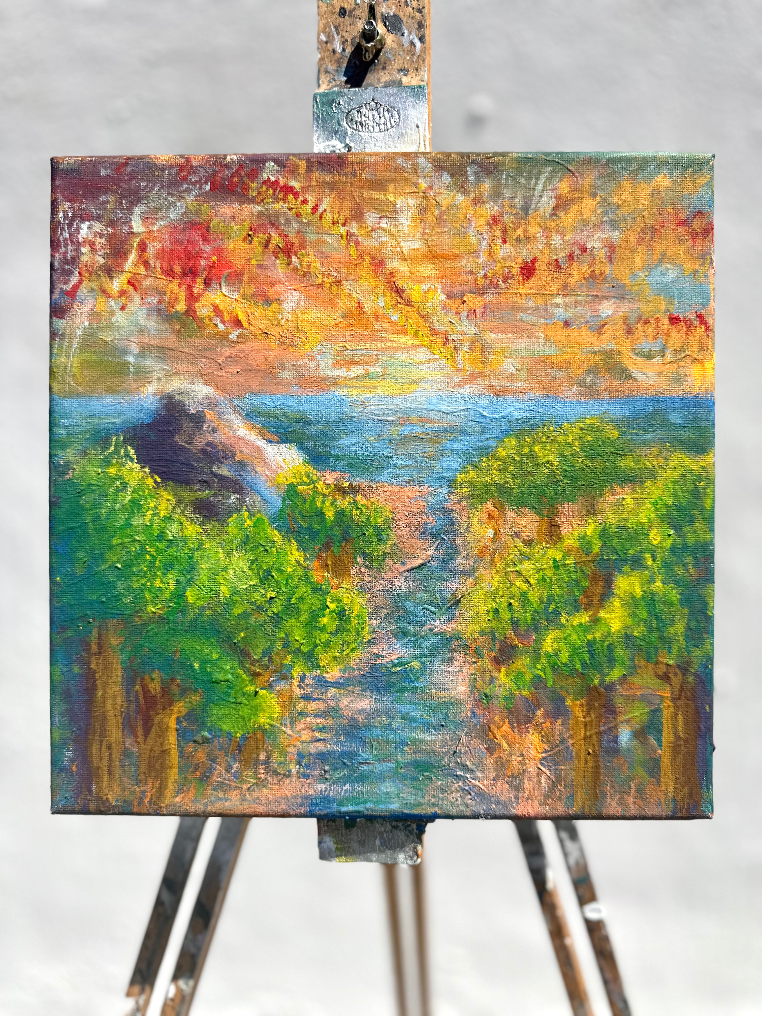 Lands VII - SOLD - 10 x 10 Acrylic on Canvas