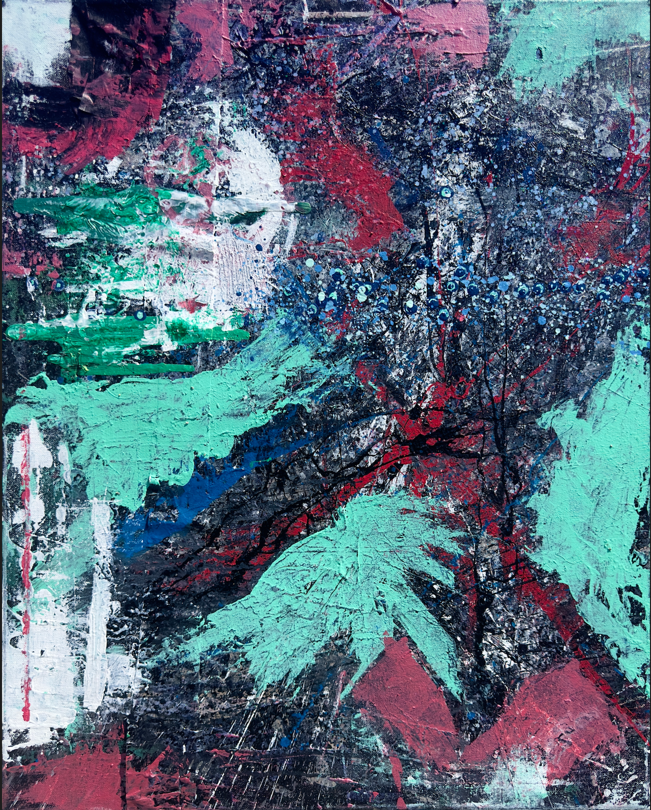 "Ojo-san Leaving" 24 x 30 Acrylic on Canvas