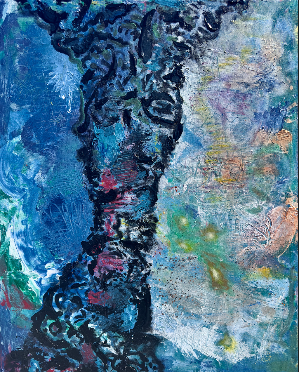 "Plume" 24x30 Acrylic on Canvas