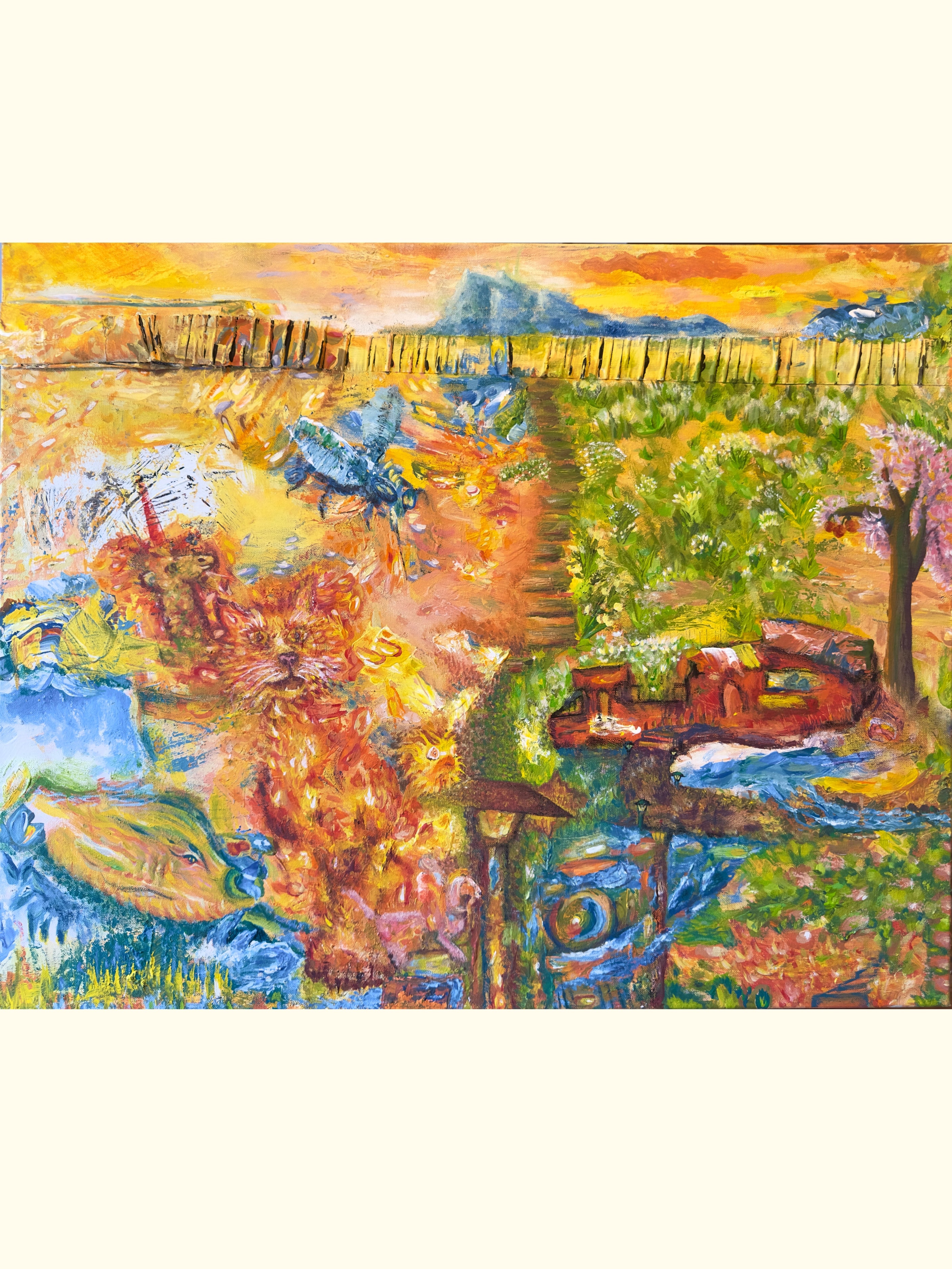 "Lucid's Garden" 30 x 24 Acrylic on Canvas